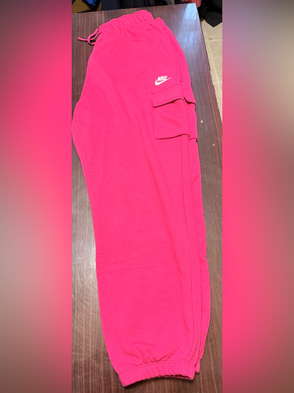 Nike Bright Hot Pink Cargo Joggers